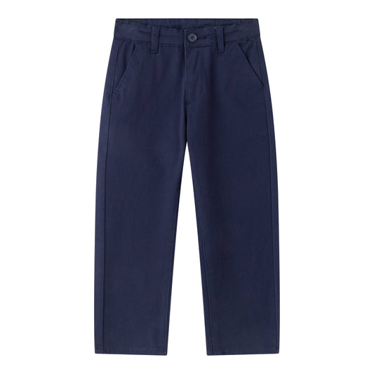 Pantalon chino Léo Bleu marine