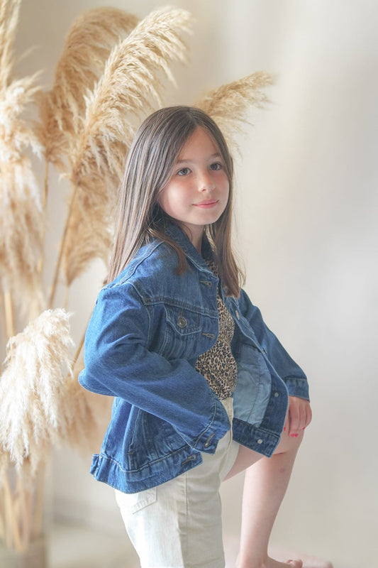 Veste MIA - Indémodable Veste en Jean pour Enfant